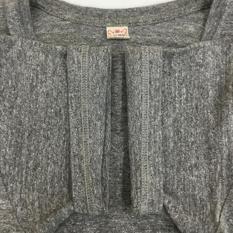 フラットヘッド The Flat Head Tシャツ 半袖 THE FLAT HEAD Vネック 半袖 カットソー グレー 38 ロゴ、文字 灰 / グレー / gray メンズ USED 古着 中古 10155973