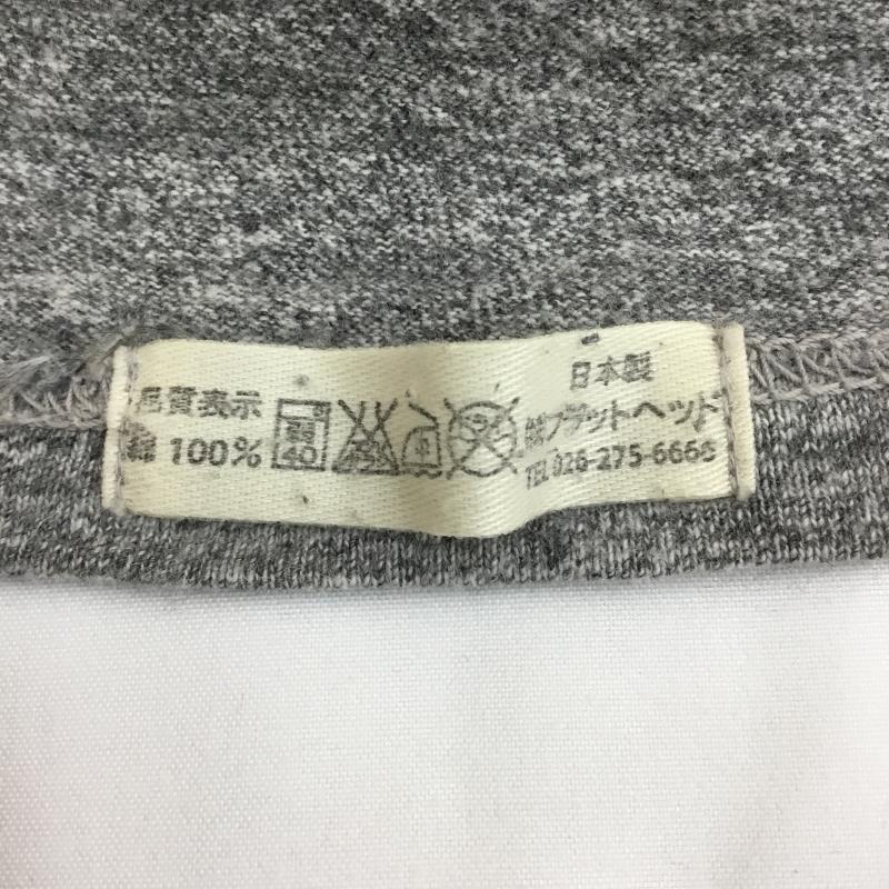 フラットヘッド The Flat Head Tシャツ 半袖 THE FLAT HEAD Vネック 半袖 カットソー グレー 38 ロゴ、文字 灰 / グレー / gray メンズ USED 古着 中古 10155973