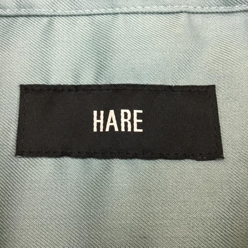 ハレ HARE シャツ、ブラウス 半袖 HARE フロントラインフラワー シャツ 半袖 FREE 刺繍 水色 / ライトブルー / メンズ USED 古着 中古 10155976