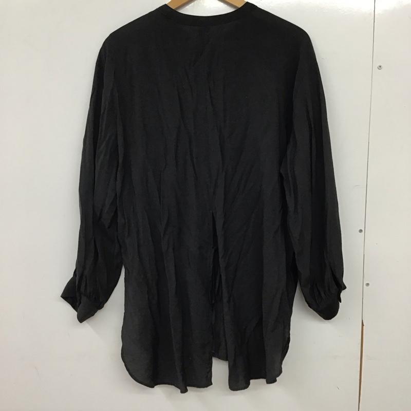 レプシィム LEPSIM シャツ、ブラウス 長袖 FREE 無地 黒 / ブラック / black レディース USED 古着 中古 10155978