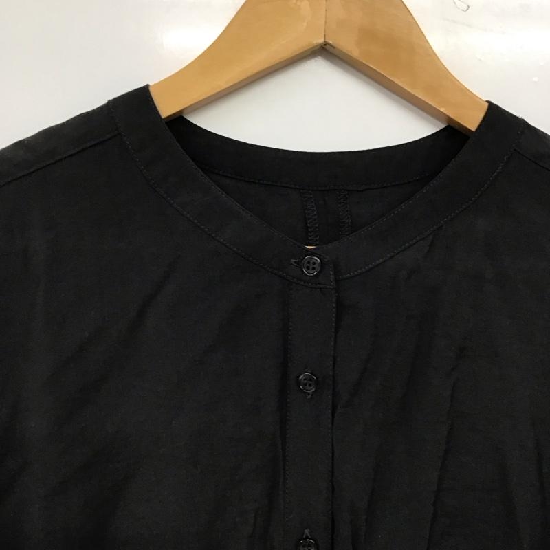 レプシィム LEPSIM シャツ、ブラウス 長袖 FREE 無地 黒 / ブラック / black レディース USED 古着 中古 10155978