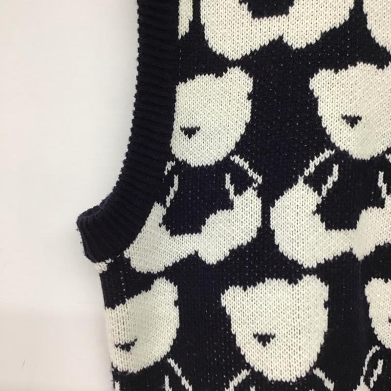 アコスタジオスペース AQO STUDIO SPACE ベスト ベスト 総柄 紺 / ネイビー / navy レディース USED 古着 中古 10155979