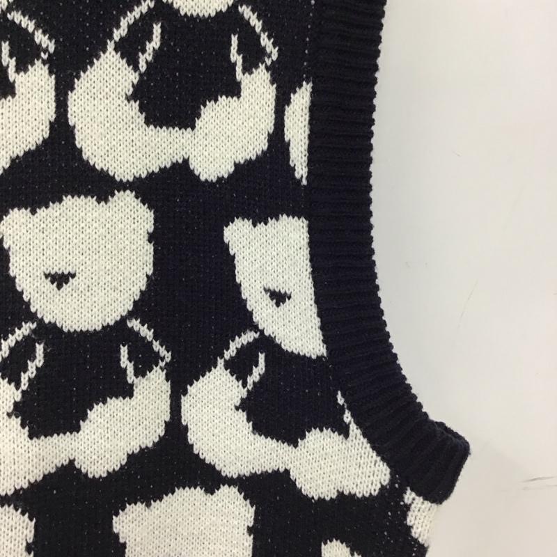 アコスタジオスペース AQO STUDIO SPACE ベスト ベスト 総柄 紺 / ネイビー / navy レディース USED 古着 中古 10155979