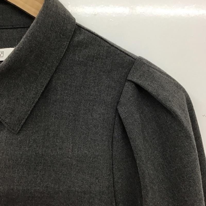 ローリーズファーム LOWRYS FARM シャツ、ブラウス 長袖 FREE 無地 灰 / グレー / gray レディース USED 古着 中古 10155980