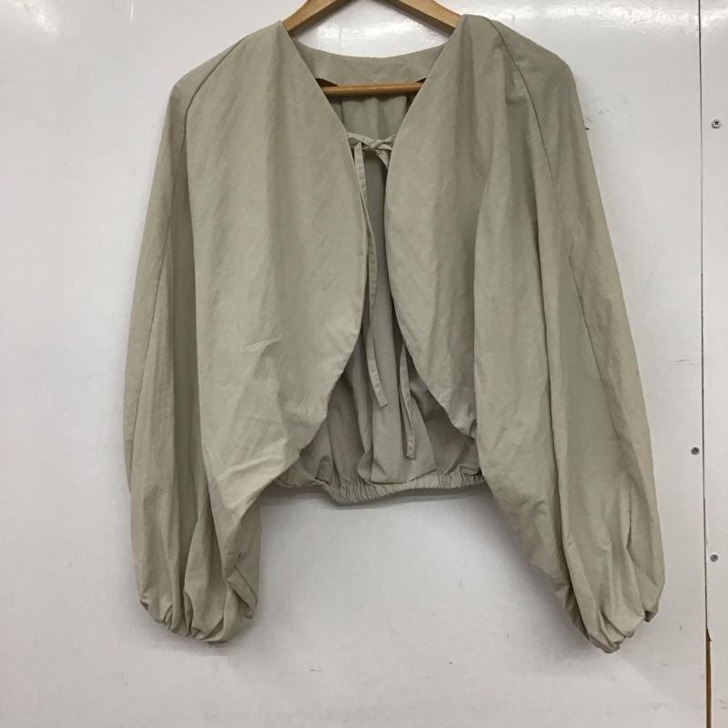 ローリーズファーム LOWRYS FARM カーディガン 長袖 FREE 無地 ベージュ / ベージュ / beige レディース USED 古着 中古 10155982