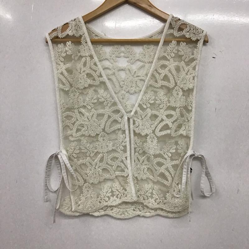 ニコアンド niko and... ベスト ベスト FREE  白 / ホワイト / white レディース USED 古着 中古 10155983