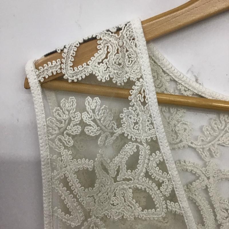 ニコアンド niko and... ベスト ベスト FREE  白 / ホワイト / white レディース USED 古着 中古 10155983
