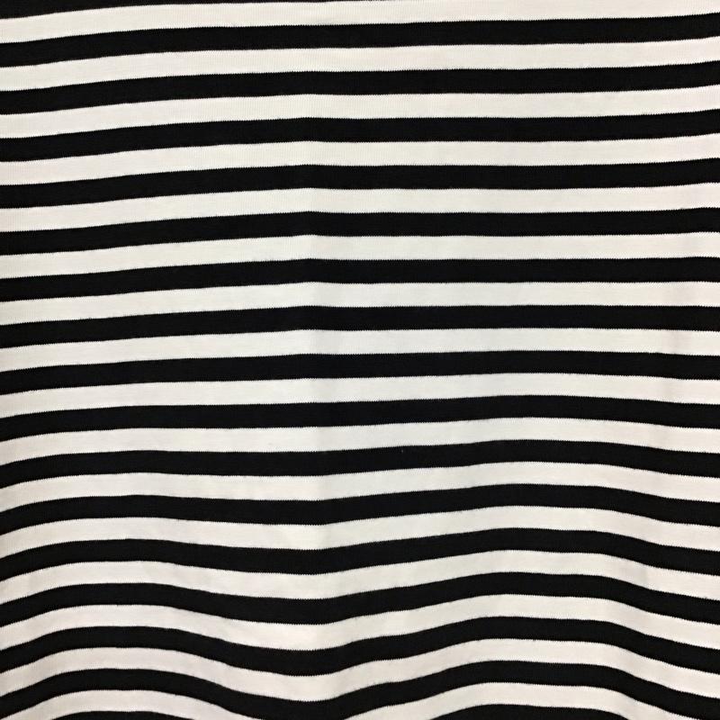 ニコアンド niko and... Tシャツ 半袖 L ボーダー柄 白 / ホワイト / white X 黒 / ブラック / black レディース USED 古着 中古 10155984