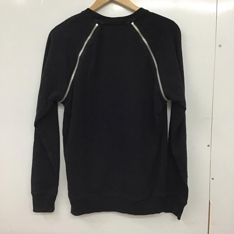 ディーゼル DIESEL トレーナー 長袖 S 無地 黒 / ブラック / black メンズ USED 古着 中古 10155985