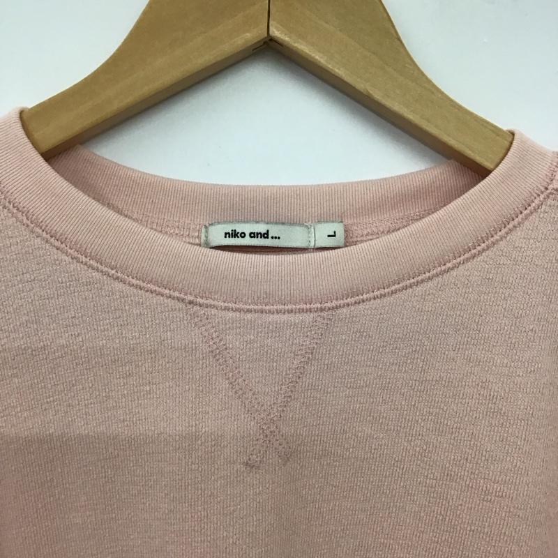 ニコアンド niko and... カットソー 長袖 L 無地 桃 / ピンク / pink レディース USED 古着 中古 10155987