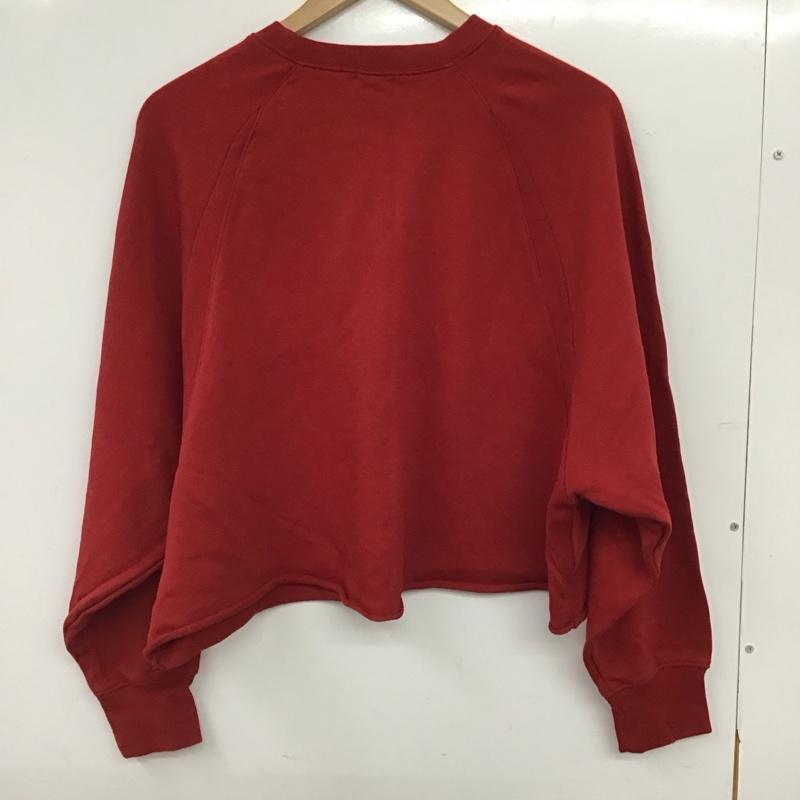 レプシィム LEPSIM トレーナー 長袖 FREE 無地 赤 / レッド / red レディース USED 古着 中古 10155989