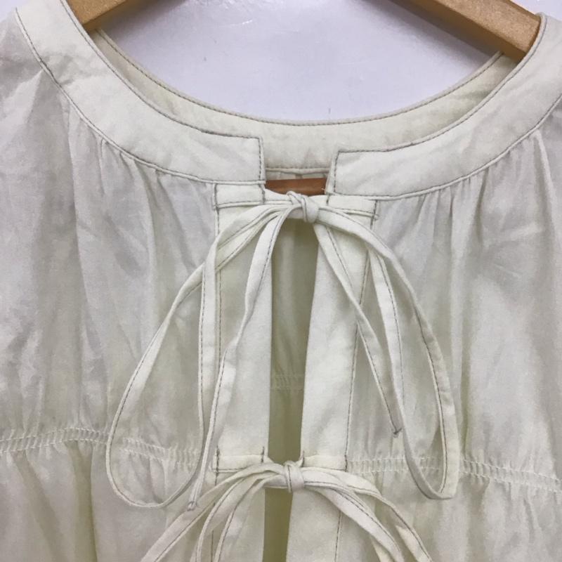ニコアンド niko and... シャツ、ブラウス 七分袖 FREE 無地 アイボリー / アイボリー / レディース USED 古着 中古 10155993