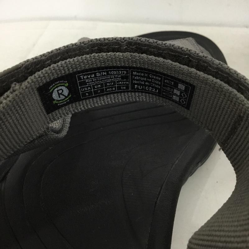 テバ Teva サンダル サンダル 1093379 HURRICANE 4 ハリケーン 26cm 26.0cm ロゴ、文字 黒 / ブラック / black X ダークグレー / ダークグレー / メンズ USED 古着 中古 10156000