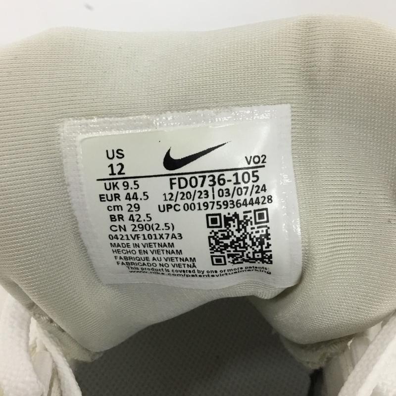 ナイキ NIKE スニーカー スニーカー FD0736-105 WMNS V2K RUN 29cm 29.0cm ロゴ、文字 白 / ホワイト / white X 水色 / ライトブルー / メンズ USED 古着 中古 10156001