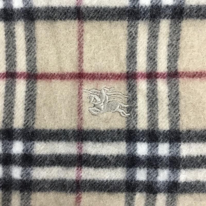 バーバリーロンドン Burberry London マフラー マフラー フリンジ ノバチェック ワンポイント キャメル / キャメル / X 黒 / ブラック / black X 白 / ホワイト / white X 赤 / レッド / red レディース USED 古着 中古 10156004