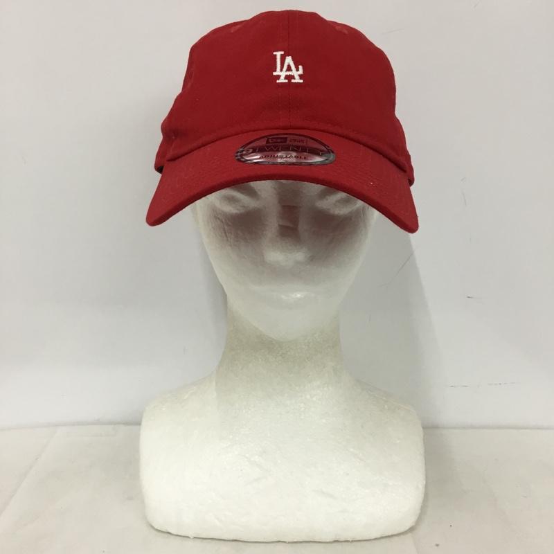 ニューエラ NEW ERA 帽子 キャップ LA ロサンゼルス ドジャース メジャーリーグ 9TWENTY ロゴ、文字 赤 / レッド / red メンズ USED 古着 中古 10156009