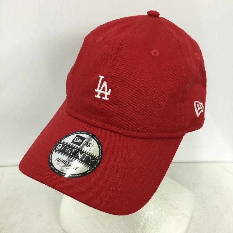ニューエラ NEW ERA 帽子 キャップ LA ロサンゼルス ドジャース メジャーリーグ 9TWENTY ロゴ、文字 赤 / レッド / red メンズ USED 古着 中古 10156009