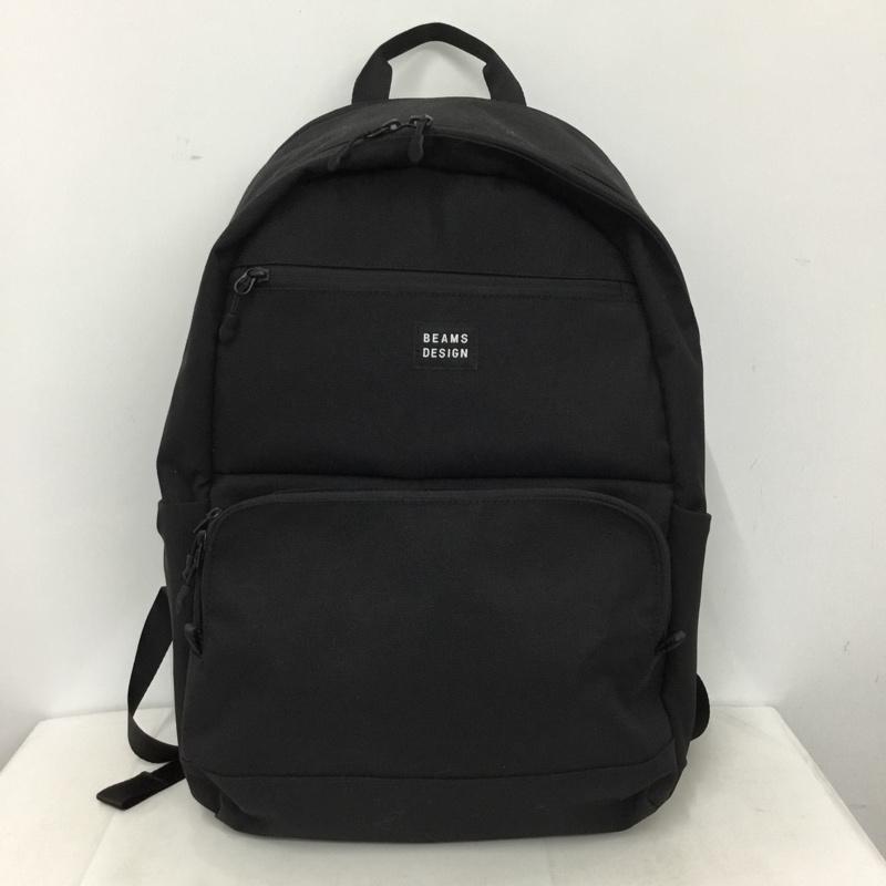 ビームス BEAMS リュックサック、デイパック リュックサック、デイバッグ BEAMS DESIGN バックパック ロゴ、文字 黒 / ブラック / black メンズ USED 古着 中古 10156014