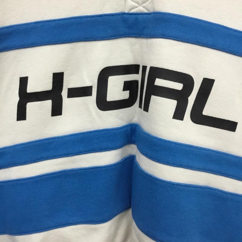 エックスガール X-girl トレーナー 長袖 105231012010 SWEAT POLO DRESS M ロゴ、文字 マルチカラー / マルチカラー / multicolor レディース USED 古着 中古 10156016