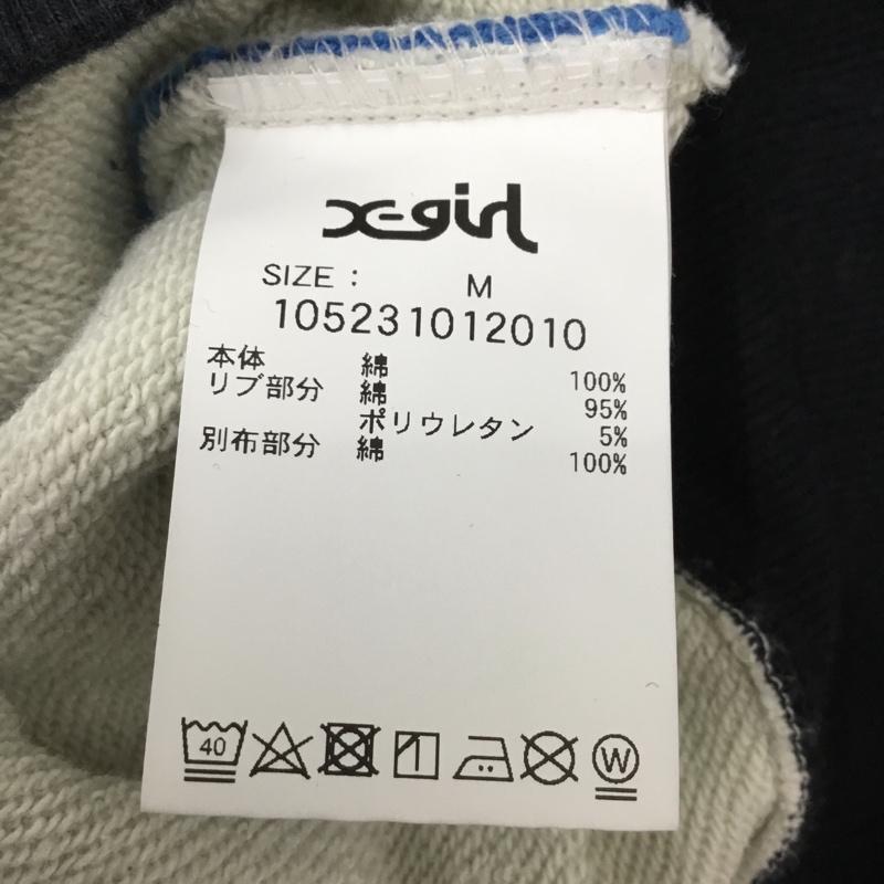 エックスガール X-girl トレーナー 長袖 105231012010 SWEAT POLO DRESS M ロゴ、文字 マルチカラー / マルチカラー / multicolor レディース USED 古着 中古 10156016