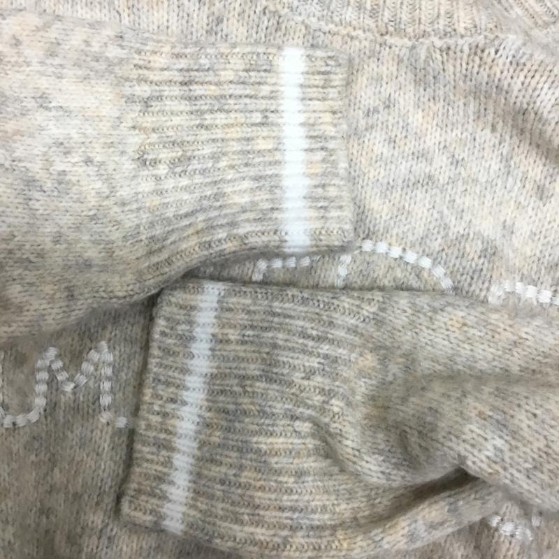 サマンサモスモス Samansa Mos2 ニット、セーター 長袖 FREE ロゴ、文字 ベージュ / ベージュ / beige レディース USED 古着 中古 10156018