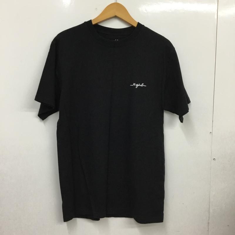 エックスガール X-girl Tシャツ 半袖 M プリント 黒 / ブラック / black レディース USED 古着 中古 10156019