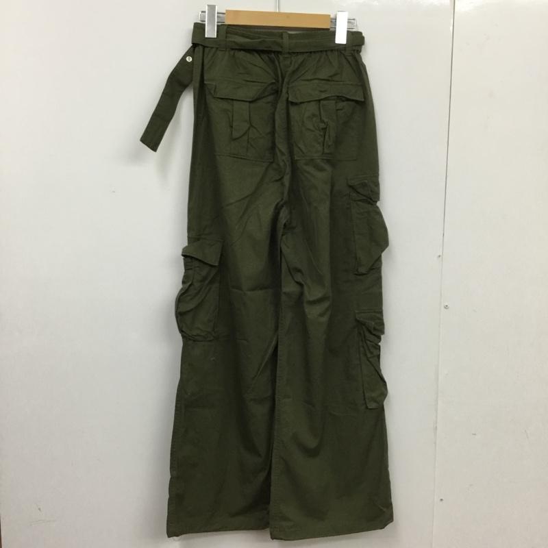 ジュエティ jouetie パンツ ワークパンツ、ペインターパンツ 082340700701 ワイドルーズカーゴパンツ M 無地 カーキ / カーキ / khaki レディース USED 古着 中古 10156020