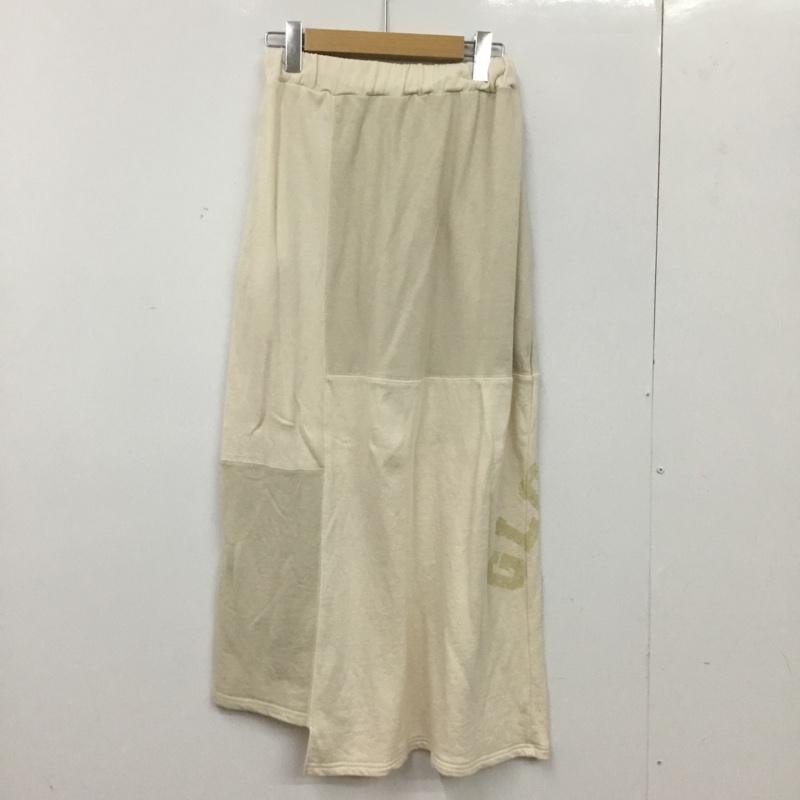 サマンサモスモス SM2 スカート ロングスカート ロゴ、文字 アイボリー / アイボリー / レディース USED 古着 中古 10156021