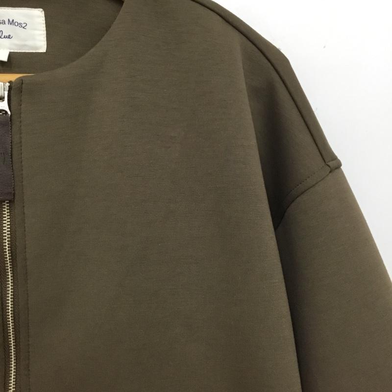 サマンサモスモスブルー Samansa Mos2 blue ジャケット、上着 ジャケット、ブレザー FREE 無地 茶 / ブラウン / brown レディース USED 古着 中古 10156024
