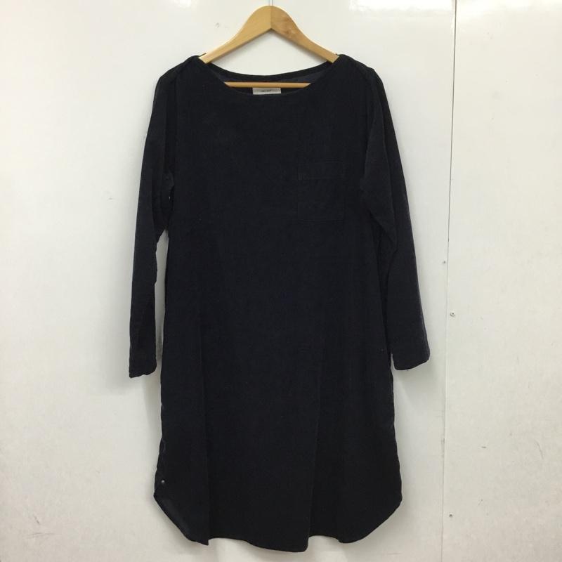 ニコアンド niko and... ワンピース ひざ丈スカート 無地 紺 / ネイビー / navy レディース USED 古着 中古 10156026