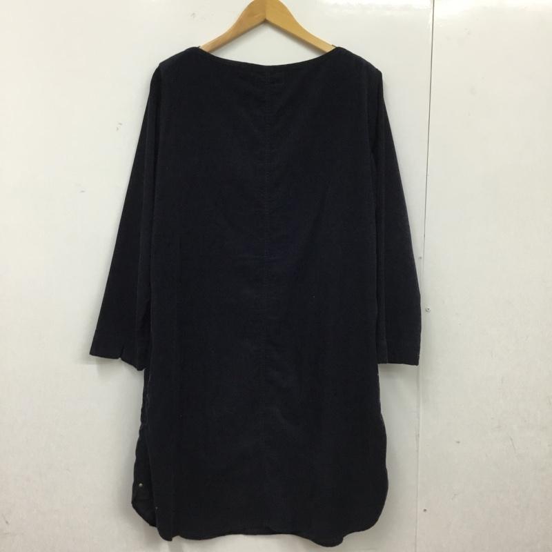 ニコアンド niko and... ワンピース ひざ丈スカート 無地 紺 / ネイビー / navy レディース USED 古着 中古 10156026