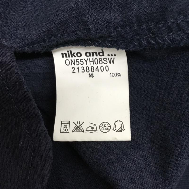 ニコアンド niko and... ワンピース ひざ丈スカート 無地 紺 / ネイビー / navy レディース USED 古着 中古 10156026