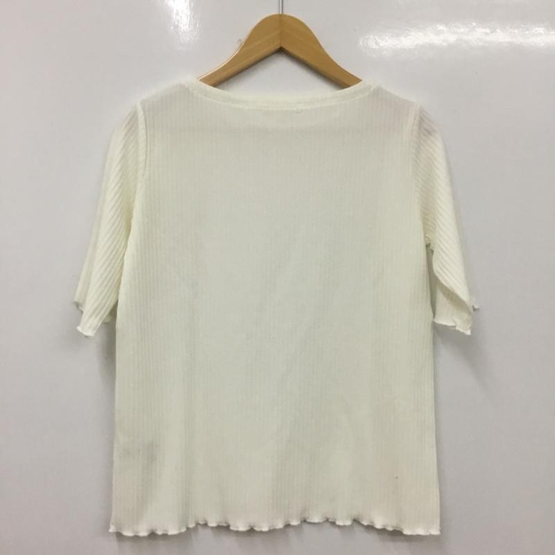 スタディオクリップ studio CLIP カットソー 半袖 L 無地 白 / ホワイト / white レディース USED 古着 中古 10156029