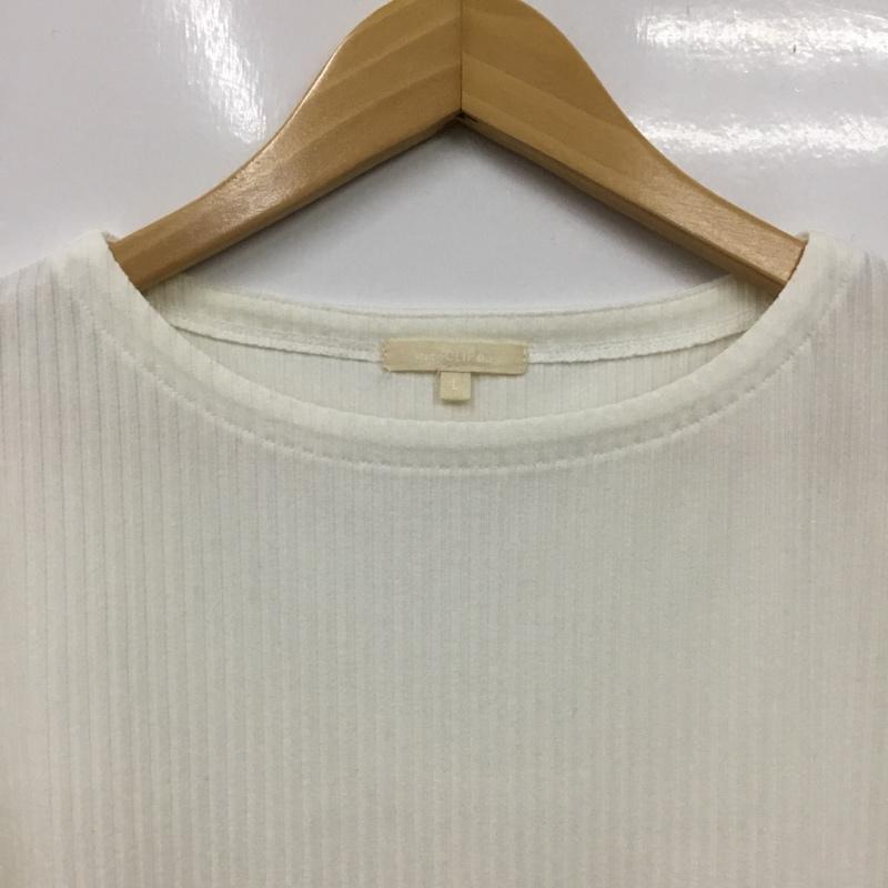 スタディオクリップ studio CLIP カットソー 半袖 L 無地 白 / ホワイト / white レディース USED 古着 中古 10156029