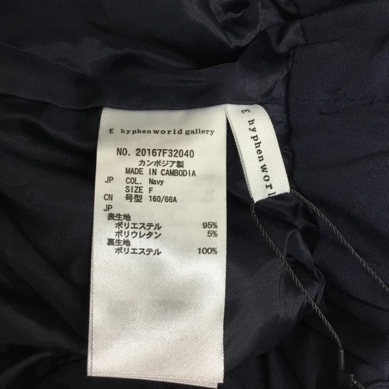 イーハイフンワールドギャラリーピー E hyphen world gallery PEACE パンツ スラックス FREE 無地 紺 / ネイビー / navy レディース USED 古着 中古 10156030