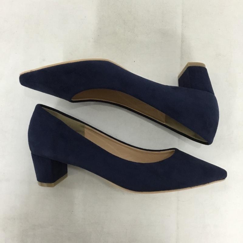 ティティベイト titivate パンプス パンプス XU0452 箱有 M 無地 紺 / ネイビー / navy レディース USED 古着 中古 10156032