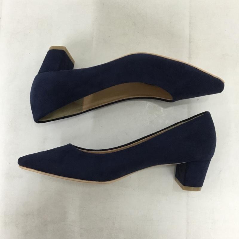 ティティベイト titivate パンプス パンプス XU0452 箱有 M 無地 紺 / ネイビー / navy レディース USED 古着 中古 10156032