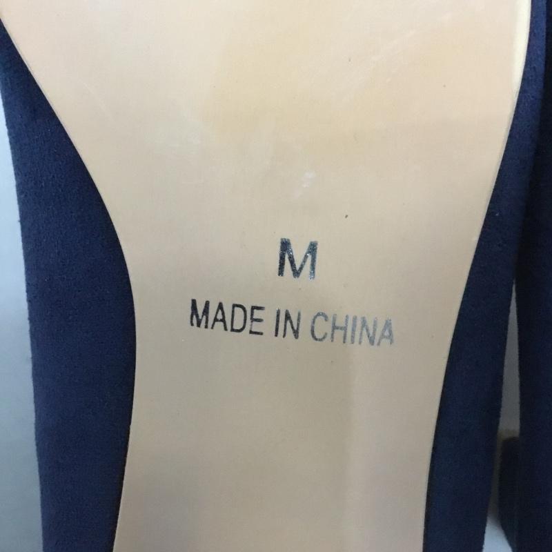ティティベイト titivate パンプス パンプス XU0452 箱有 M 無地 紺 / ネイビー / navy レディース USED 古着 中古 10156032