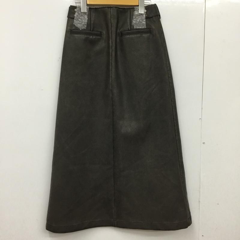 ジーナシス JEANASIS スカート ロングスカート JS051011CF FREE 無地 黒 / ブラック / black レディース USED 古着 中古 10156035