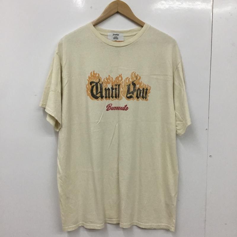 ジュエティ jouetie Tシャツ 半袖 082322701401 ファイヤーロゴBIGTシャツ M プリント ベージュ / ベージュ / beige レディース USED 古着 中古 10156036
