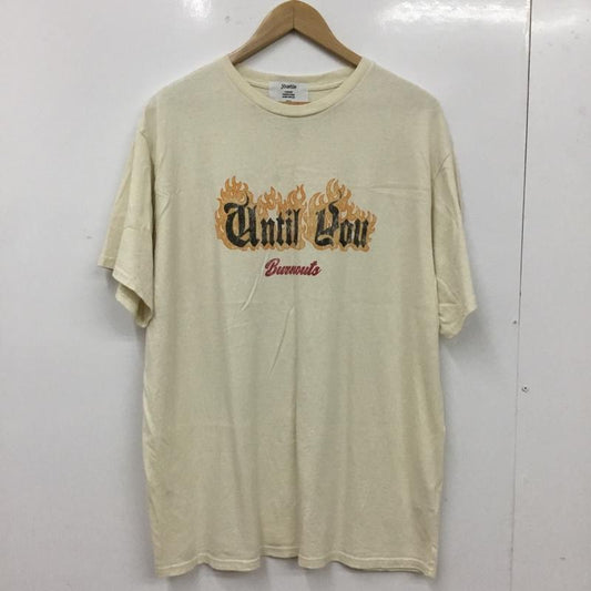ジュエティ jouetie Tシャツ 半袖 082322701401 ファイヤーロゴBIGTシャツ M プリント ベージュ / ベージュ / beige レディース USED 古着 中古 10156036