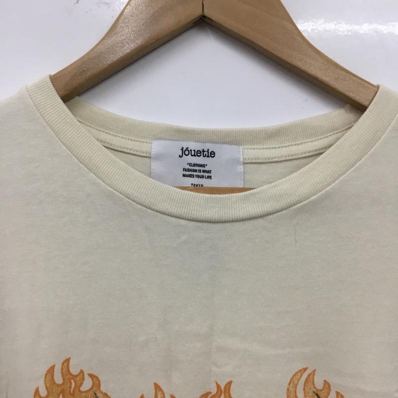 ジュエティ jouetie Tシャツ 半袖 082322701401 ファイヤーロゴBIGTシャツ M プリント ベージュ / ベージュ / beige レディース USED 古着 中古 10156036