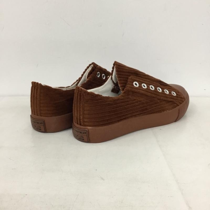 古着 USED スリッポン スリッポン スニーカー コーデュロイ 箱有 S 無地 茶 / ブラウン / brown レディース USED 古着 中古 10156037