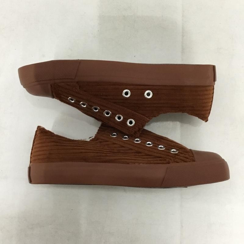 古着 USED スリッポン スリッポン スニーカー コーデュロイ 箱有 S 無地 茶 / ブラウン / brown レディース USED 古着 中古 10156037