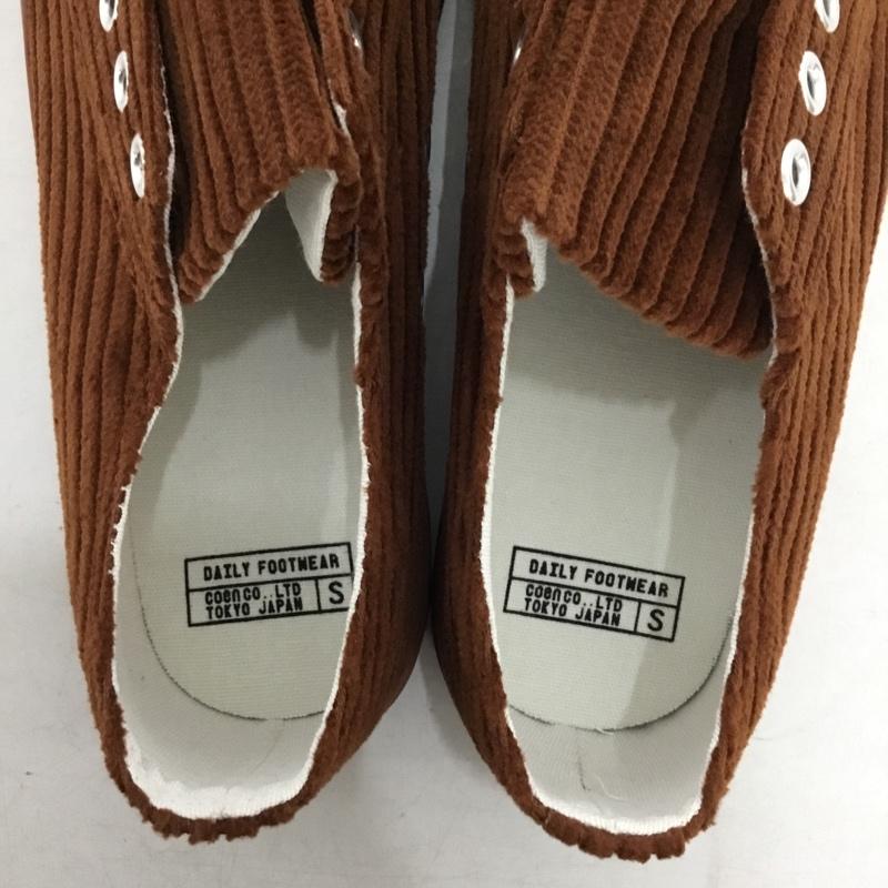 古着 USED スリッポン スリッポン スニーカー コーデュロイ 箱有 S 無地 茶 / ブラウン / brown レディース USED 古着 中古 10156037