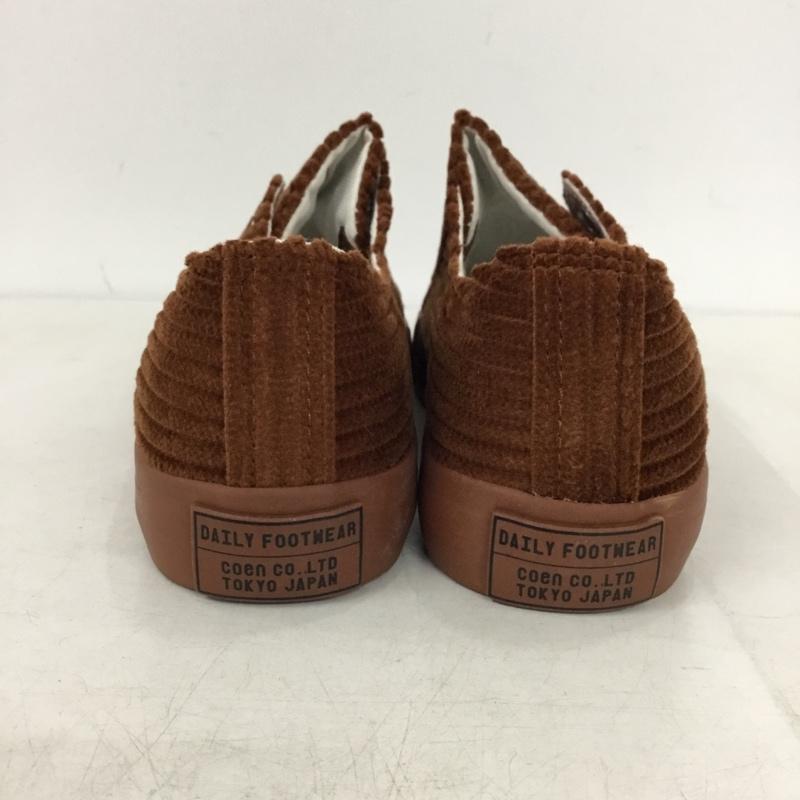 古着 USED スリッポン スリッポン スニーカー コーデュロイ 箱有 S 無地 茶 / ブラウン / brown レディース USED 古着 中古 10156037