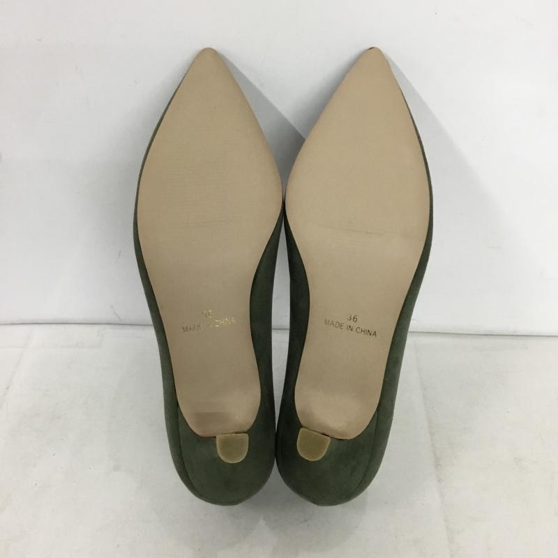 ナノユニバース nano・universe パンプス パンプス ベーシックパンプス 36 箱有 無地 カーキ / カーキ / khaki レディース USED 古着 中古 10156038