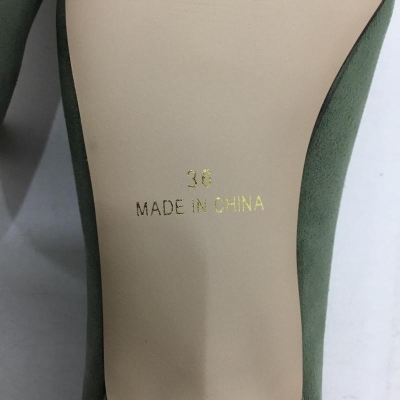 ナノユニバース nano・universe パンプス パンプス ベーシックパンプス 36 箱有 無地 カーキ / カーキ / khaki レディース USED 古着 中古 10156038