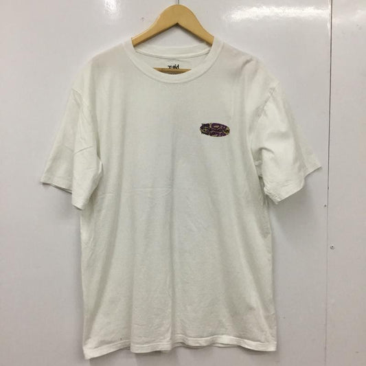 エックスガール X-girl Tシャツ 半袖 L ロゴ、文字 X プリント 白 / ホワイト / white レディース USED 古着 中古 10156040