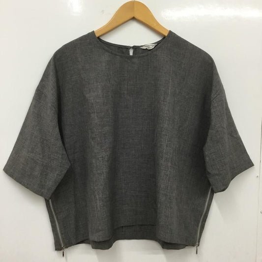 サマンサモスモスブルー Samansa Mos2 blue カットソー 半袖 FREE 無地 灰 / グレー / gray レディース USED 古着 中古 10156041